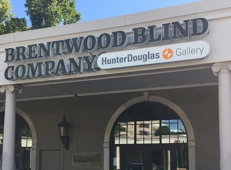 Brentwood Blind Company gallery storefront